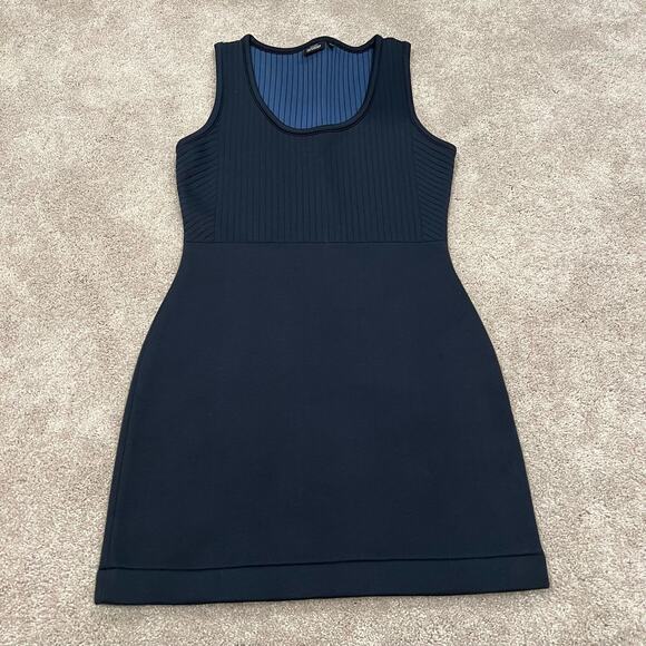 Kate Spade Saturday Women's Short Sleeveless Scuba Dress in Navy Size‎ Medium - Picture 7 of 9